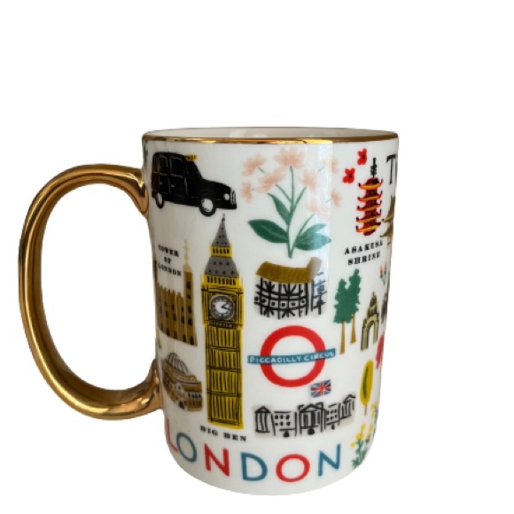 Rifle Paper Co. Bon Voyage Mug. Paris, London